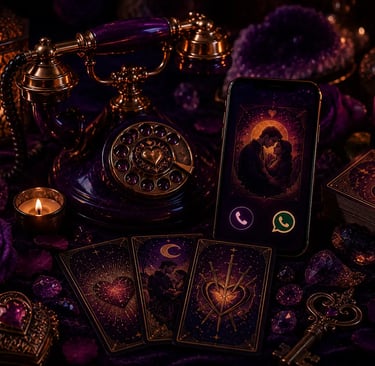 Consulta de Tarot do amor por telefone e atendimento via WhatsApp