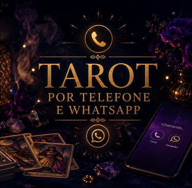 Consulta de Tarot por telefone e atendimento via WhatsApp