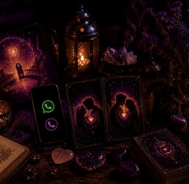 Consulta de Tarot para reconciliação amorosa e união de casal por telefone ou WhatsApp