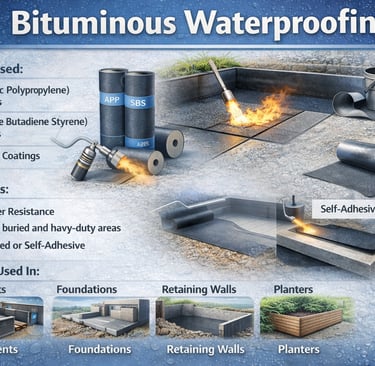 BITUMINOUS MEMBRANES WATERPROOFING