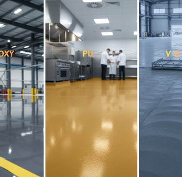 Epoxy PU and VDF Flooring