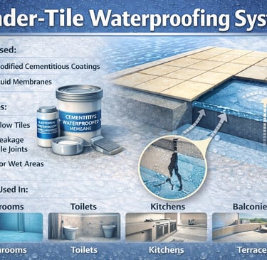 Under Tile Waterproofing Systems