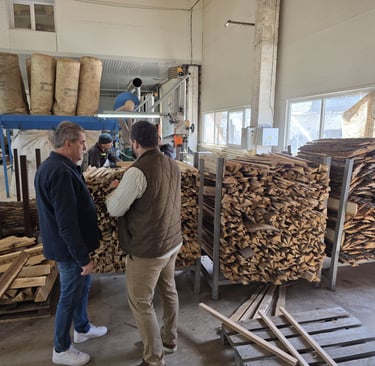 Op bezoek bij onze leverancier van Eikenhout in Zhytomyr,