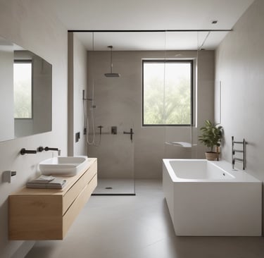 Customer and builder discussing plans on site with a partially built metal structure.