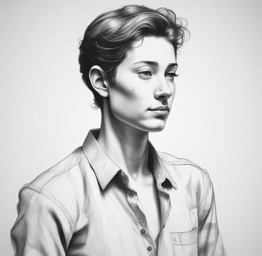 A minimalist landscape painting with gentle pastel shades.