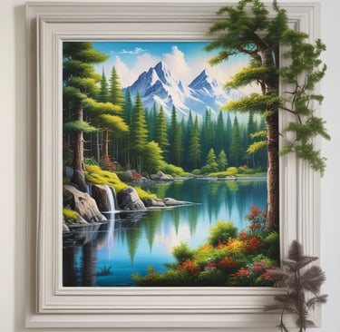 A close-up of textured brushstrokes from an abstract piece.