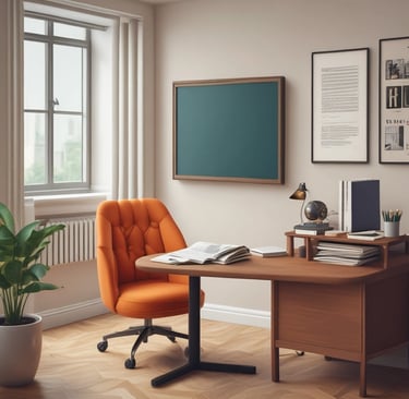Close-up of an open book titled 'Faça de seus objetivos suas conquistas' on a wooden table.