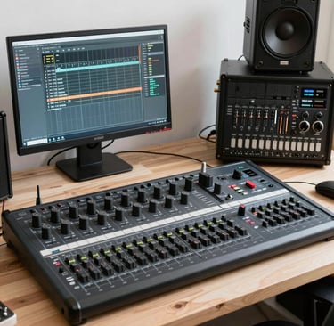 A warm, inviting photo of the school's front entrance with colorful student artwork displayed.