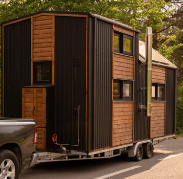 Escape A17 Tiny House on the road