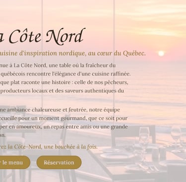 site pour restaurant