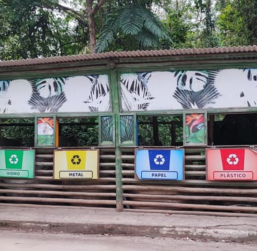 Coleta seletiva de lixo em Itamambuca