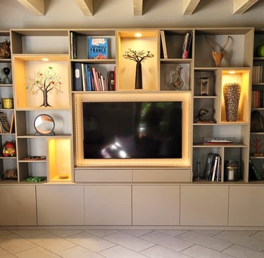 bibliothèque sur mesure. Allèves