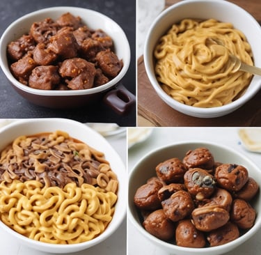 Chocolate drizzled peanut butter date bites with toppings , Microwave Mug Omelet , Quick Pasta with