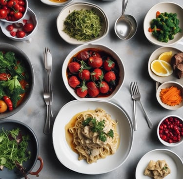 Multiple dishes with different specifications