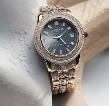 Silver bracelets stacked casually on a wooden table, showcasing intricate designs and polished finishes.