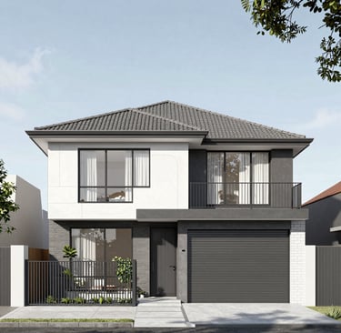 A beautifully finished modern single-storey home with clean lines and lush landscaping in Sydney.