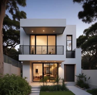 Interior view of a spacious double-storey home featuring natural light and quality finishes.