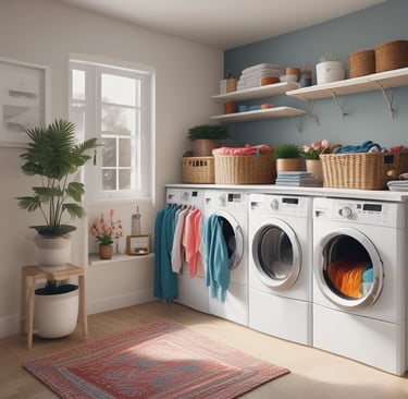 A bright kitchen countertop with sparkling clean surfaces and fresh utensils
