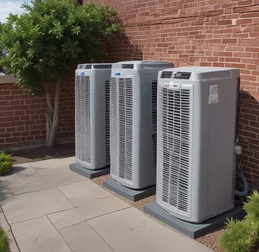 Smiling HVAC professional handing a customer a service report in front of their house.