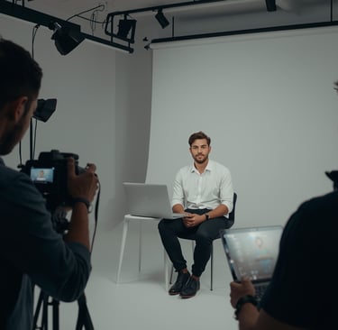 Fotografia e vídeo profissional para fortalecer presença digital e branding pessoal