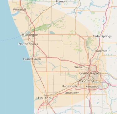 Service Area of West Michigan Professionals