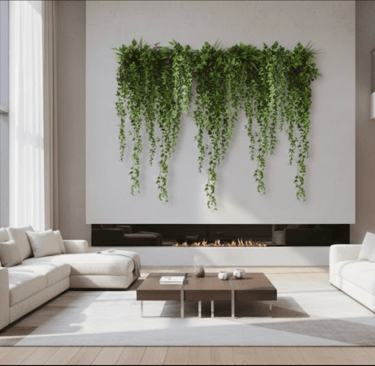 UV-resistant synthetic ivy wall for Florida outdoor spaces.