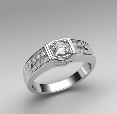 An array of ethically sourced diamonds laid out on a velvet cloth