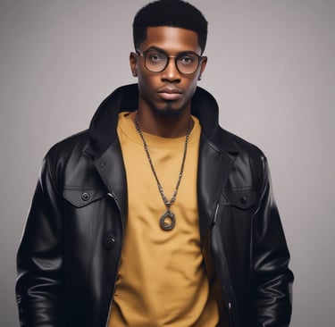 A sophisticated AI portrait blending classic portraiture style with modern digital artistry for a luxury feel.