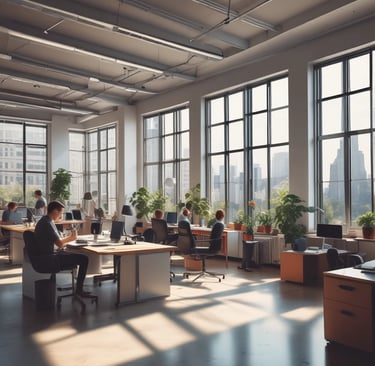 man standing in front of people sitting beside table with laptop computers