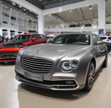 Healthcare professionals engaging at the Arab Health exhibition, surrounded by cutting-edge medical technology.