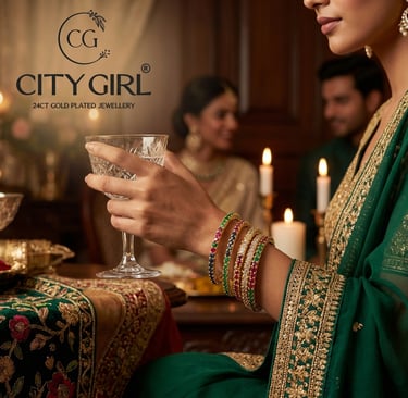 Guaranteed gold plated bangles — premium handcrafted Indian jewellery at citygirljewellery.com