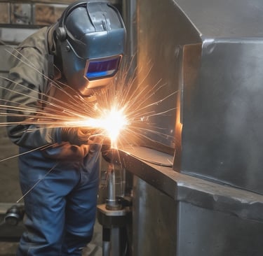 Steel structure framework for a building under construction at Ferindustry site