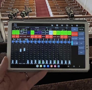 remote mixing using tablet
