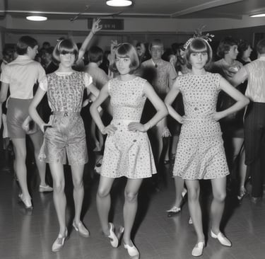 A dimly lit, crowded Detroit cellar club bathed in deep red and amber stage lights with swirling psychedelic patterns.