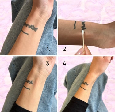 comment retoucher un tatouage éphémère facilement en 4 étapes WANNATAG