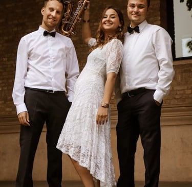 Música ao vivo saxofone para cerimónia de casamento em Sintra
