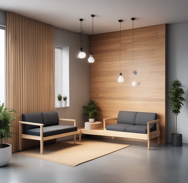 Bright living room with modern inventory