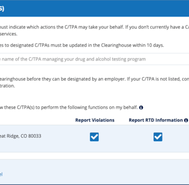 Nationwide Return-to-Duty Testing.