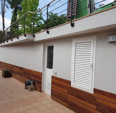 Fachada con revestimiento acrilico exterior