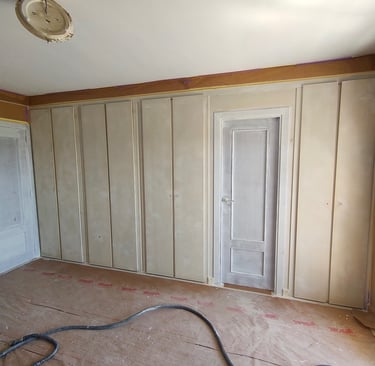 preparación lacado de armarios y puerta