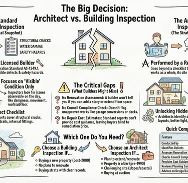 Architect Inspection vs Building Inspection