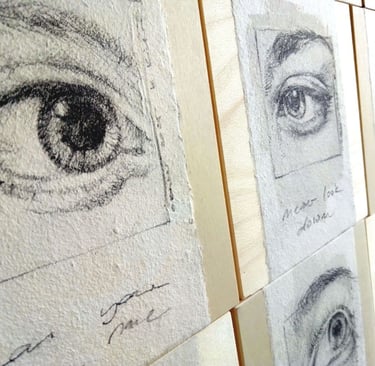 Small Talk Portraits Ausschnitt Originale, Kunst im Augen Blick von Katja Kiefer auf canusee.me