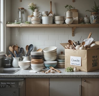 An open kitchen cabinet showcasing smart storage solutions such as tiered shelf organizers