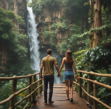 A close-up of hands planting a small tree, representing growth and new ventures.