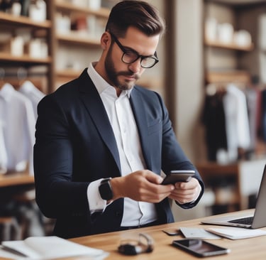 Automated follow-up messages engaging prospects instantly on a smartphone screen.