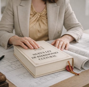 Consultora técnica apoyando la Nueva Ley de Patrimonio sobre planos arquitectónicos.