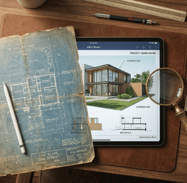 Investigación de planos históricos y diseño moderno para reforma en el Albaicín.