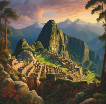 A contemporary portrait blending native motifs and modern style.