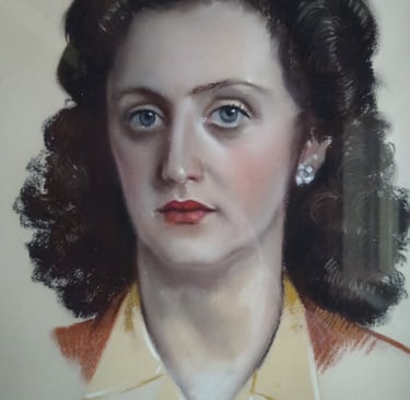 Tableau de René Hansoul "Portrait de femme"