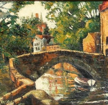 Tableau de René Hansoul "Brugges"